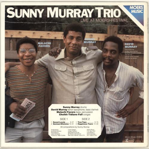 Sunny Murray Live At Moers Festival German vinyl LP album (LP